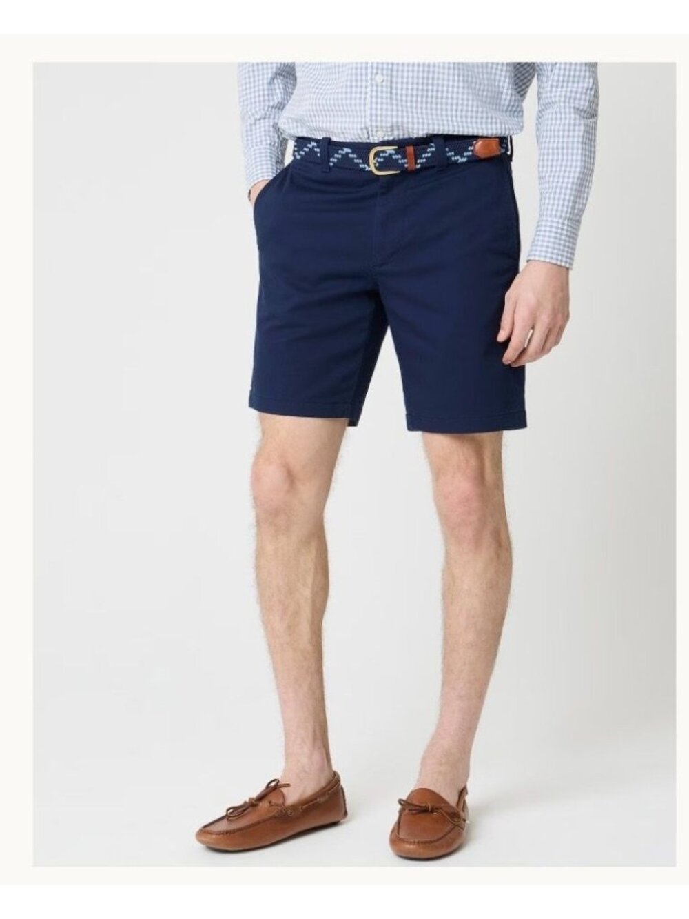 NWT J. Crew Navy 9" Flex Chino Short - Size: 36